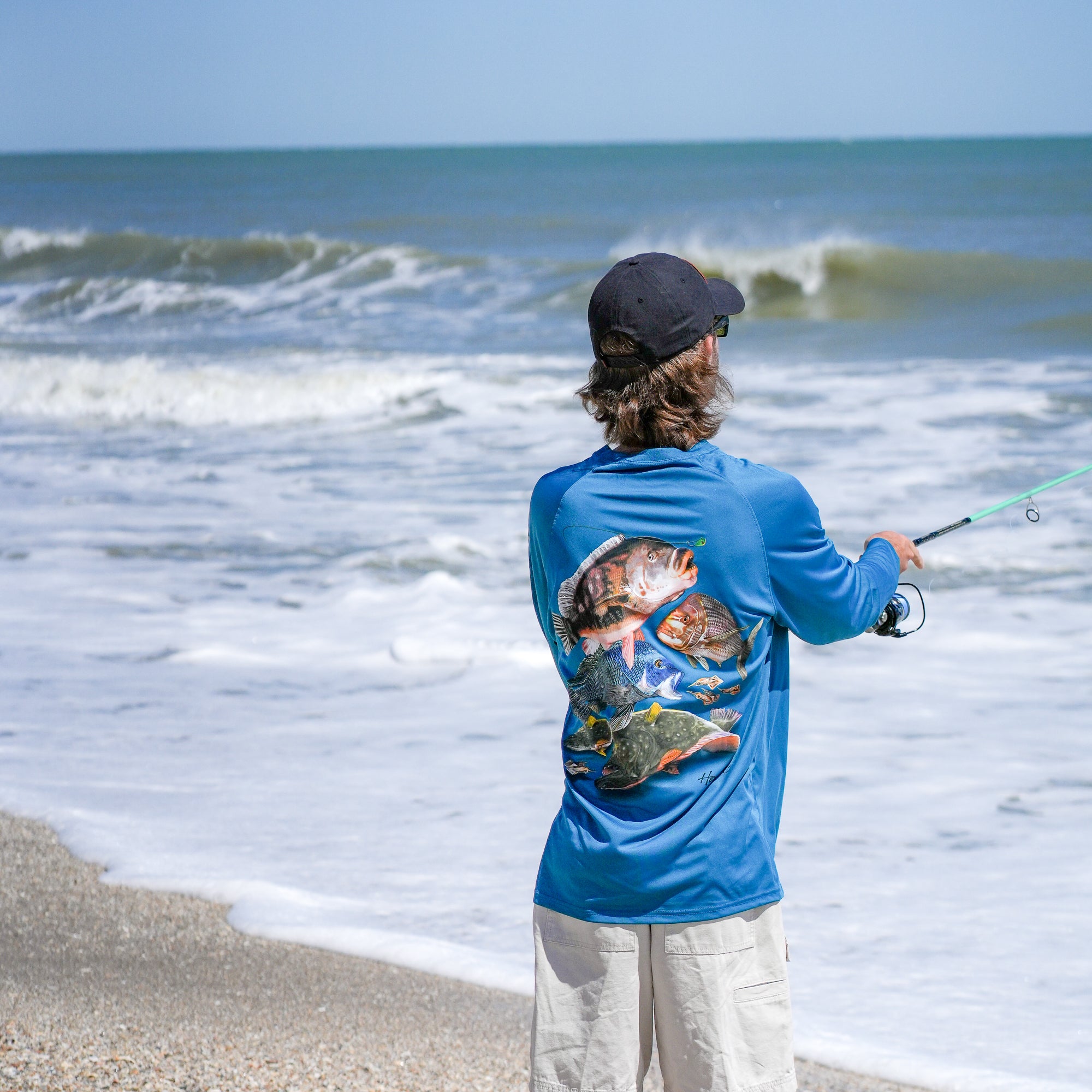 Hook M' Men's Long Sleeve Shirt - Northeast Bottom Slam 2 Seaport
